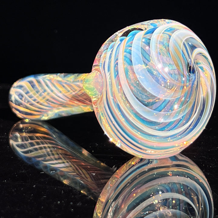 Thick Fume Pipe Green Slyme Marble Glass Pipe Chuck Glass   