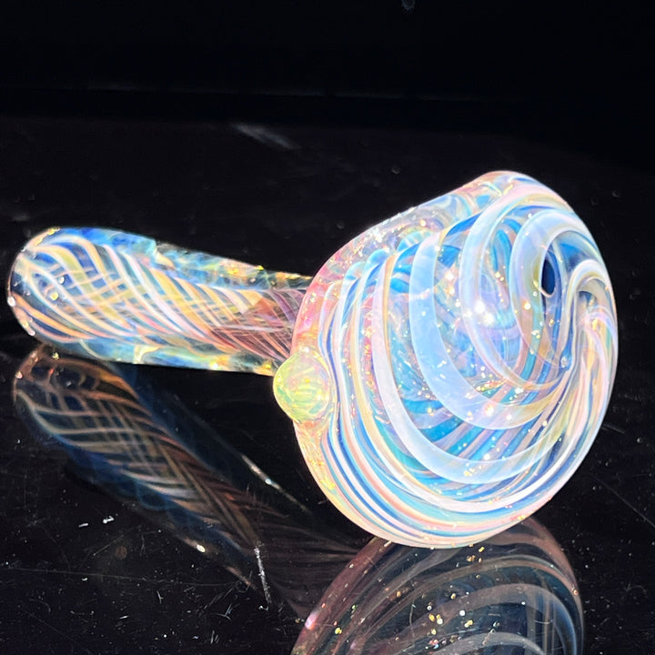 Thick Fume Pipe Green Slyme Marble Glass Pipe Chuck Glass   