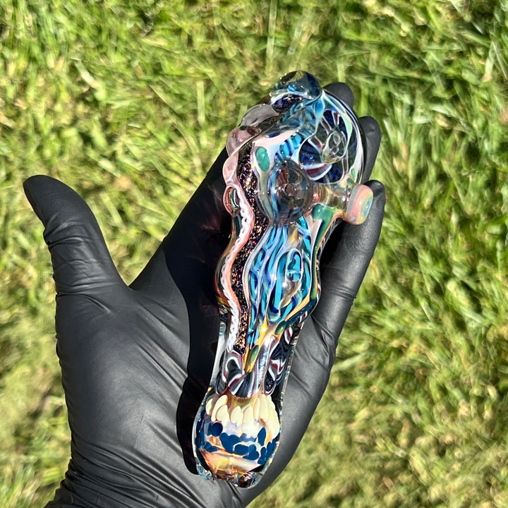 Molten Chaos Droop Hammer Glass Pipe Molten Imagination   