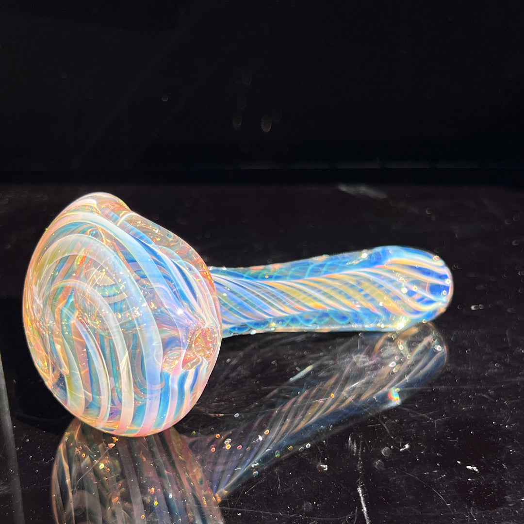 Thick Fume Pipe Green Slyme Marble Glass Pipe Chuck Glass   