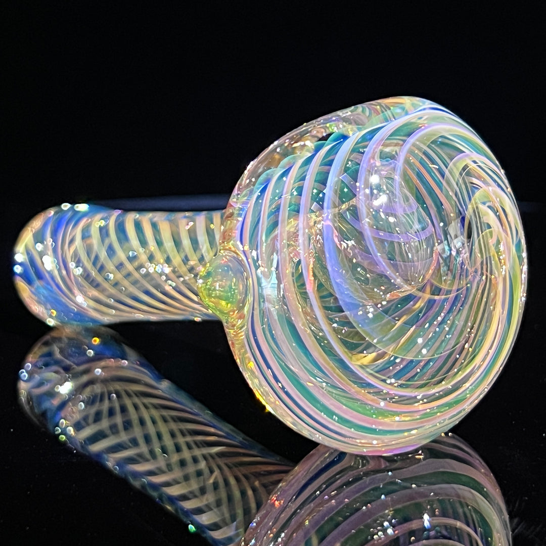 Thick Fume Pipe Green Slyme Marble Glass Pipe Chuck Glass   