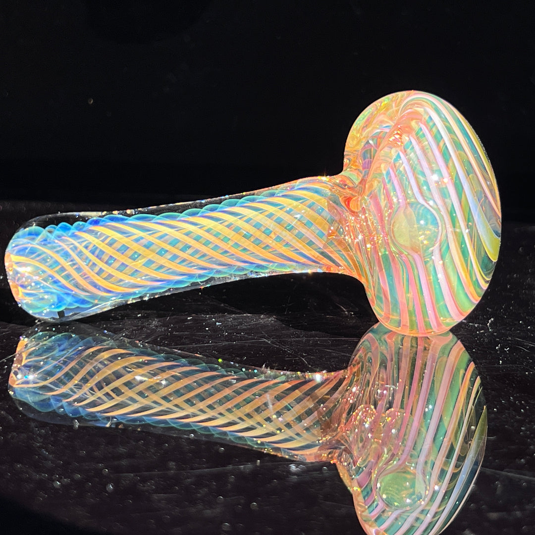 Thick Fume Pipe Green Slyme Marble Glass Pipe Chuck Glass   