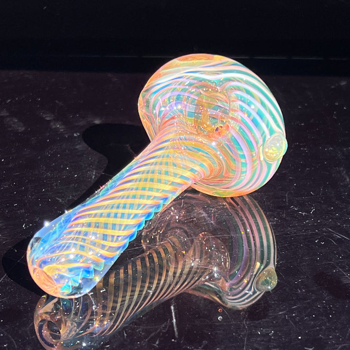 Thick Fume Pipe Green Slyme Marble Glass Pipe Chuck Glass   