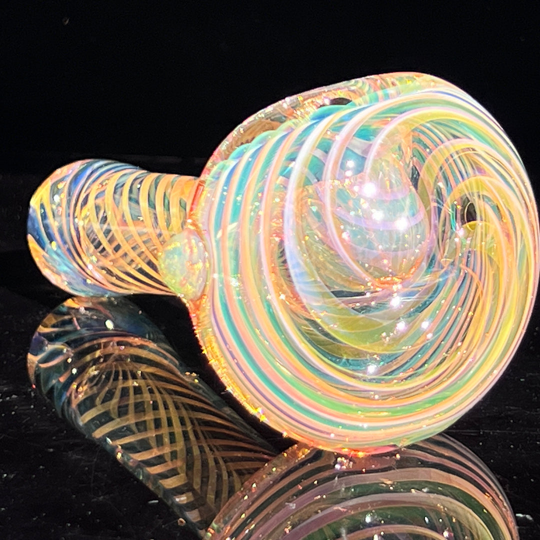 Thick Fume Pipe Green Slyme Marble Glass Pipe Chuck Glass   