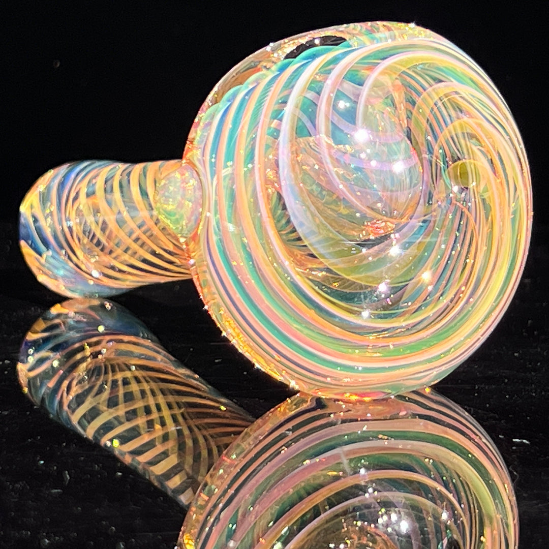 Thick Fume Pipe Green Slyme Marble Glass Pipe Chuck Glass   