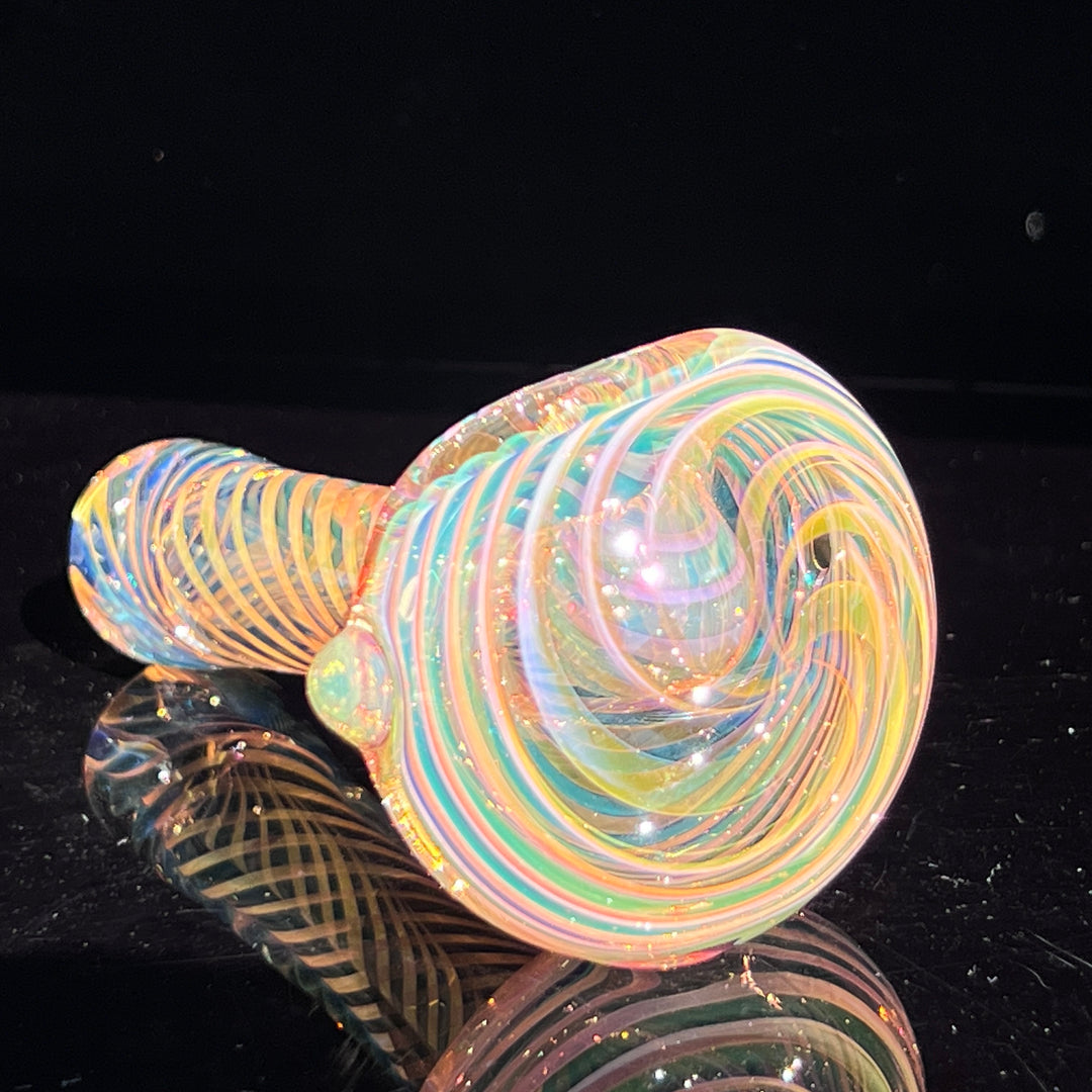 Thick Fume Pipe Green Slyme Marble Glass Pipe Chuck Glass   