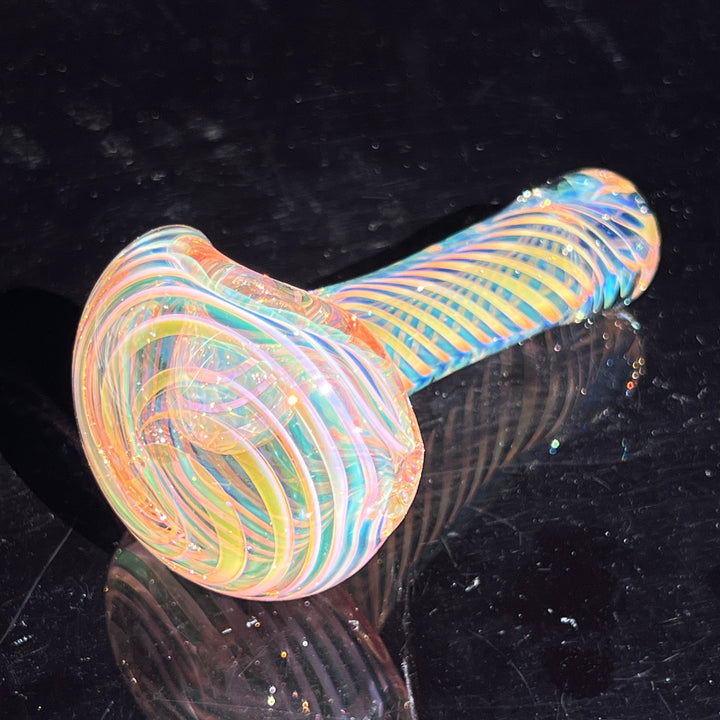 Thick Fume Pipe Green Slyme Marble Glass Pipe Chuck Glass   