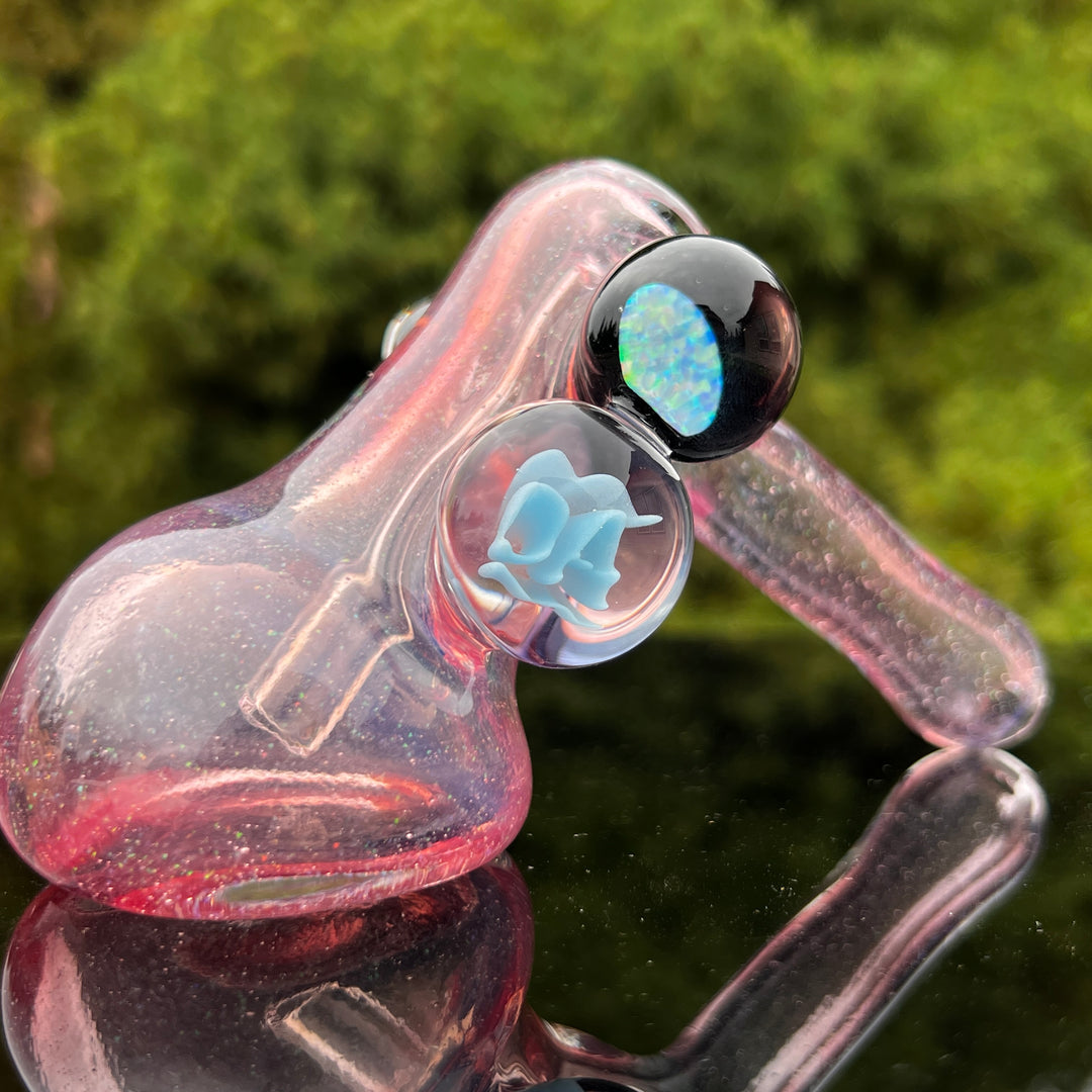 Custom Pink Opal Barbie Bubbler Custom Glass Tako Glass   