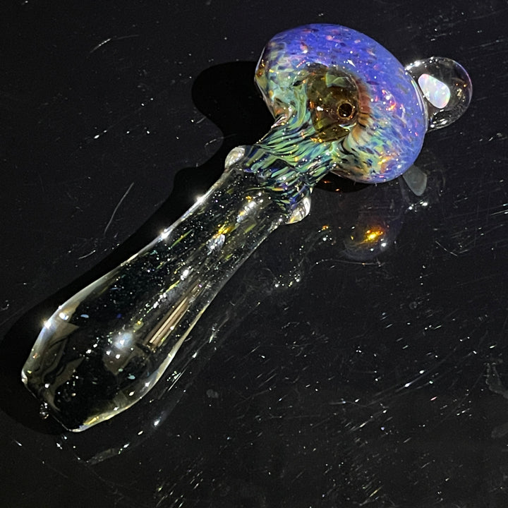 Purple Magic Opal Marble Pipe Glass Pipe Beezy Glass   