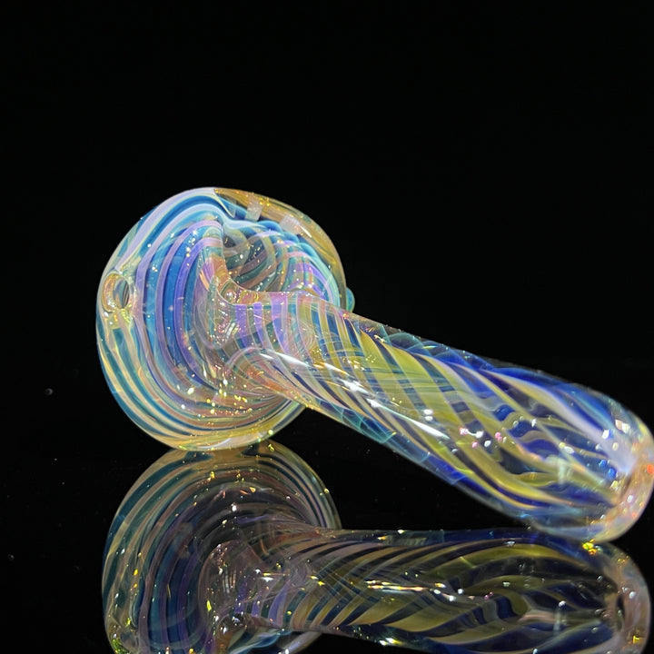 Thick Fume Pipe Green Slyme Marble Glass Pipe Chuck Glass   