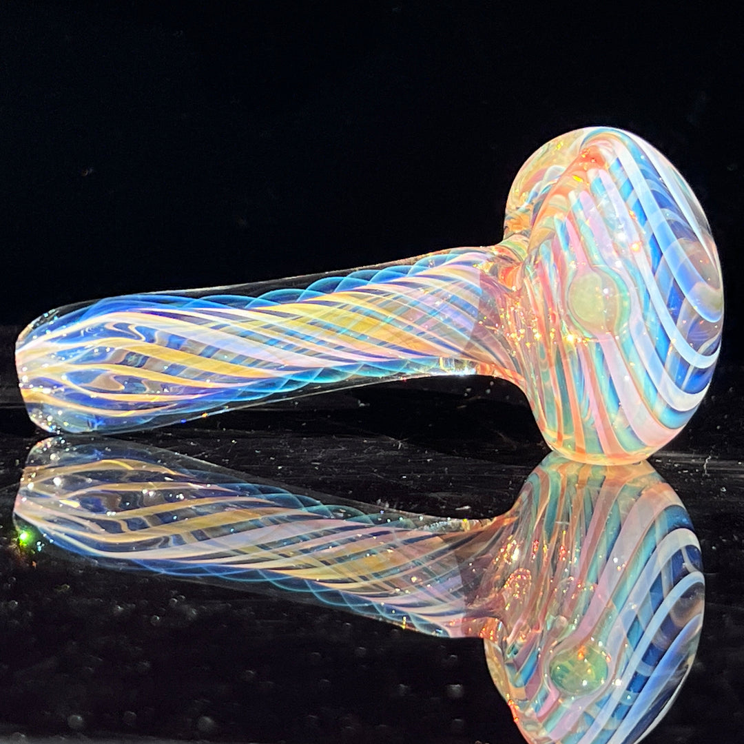 Thick Fume Pipe Green Slyme Marble Glass Pipe Chuck Glass   