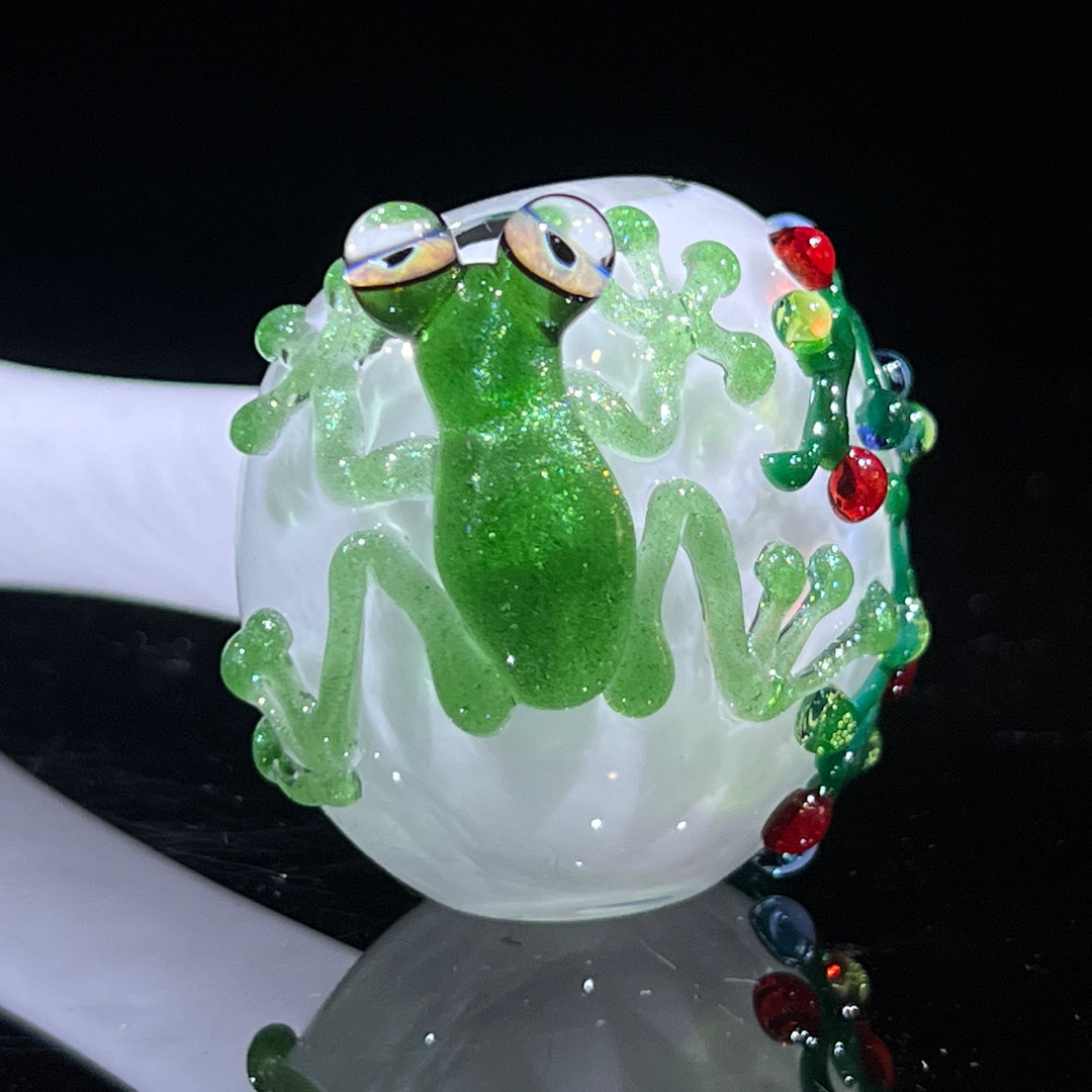 Christmas Lights Frog Spoon Glass Pipe Beezy Glass