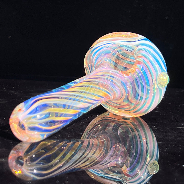 Thick Fume Pipe Green Slyme Marble Glass Pipe Chuck Glass   