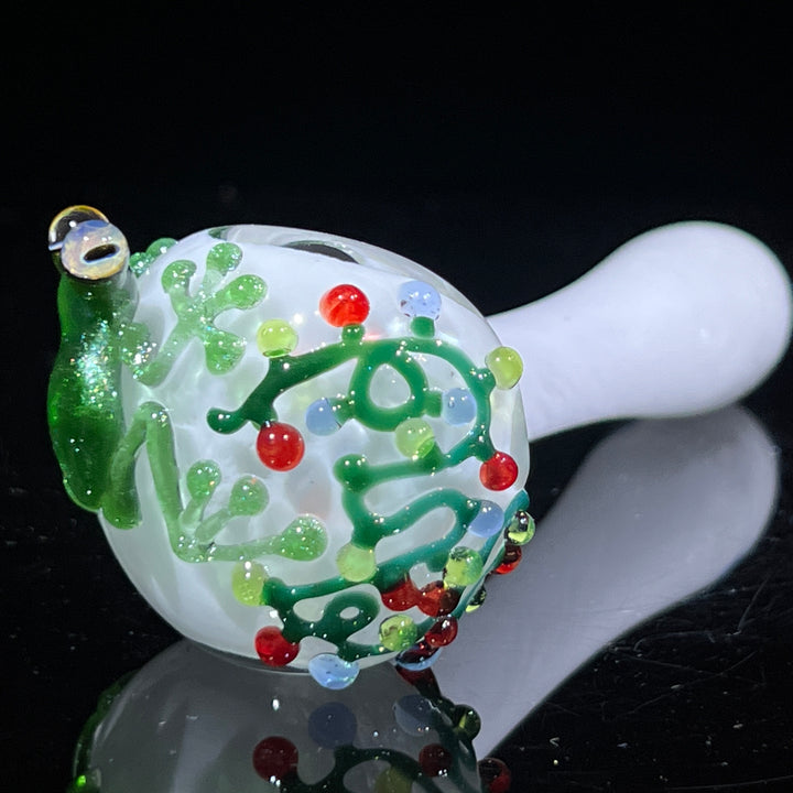 Christmas Lights Frog Spoon Glass Pipe Beezy Glass