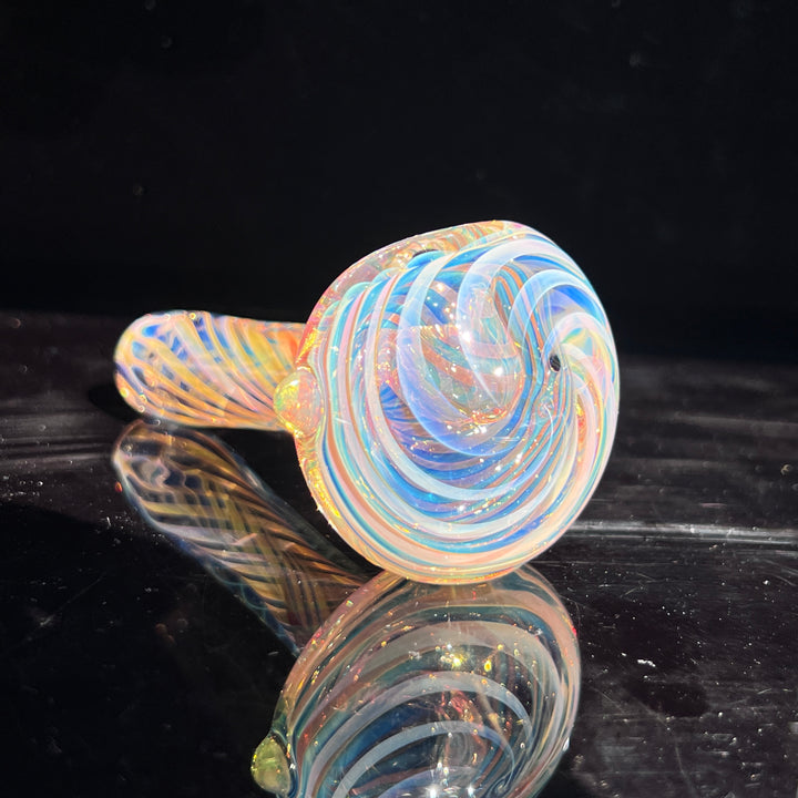 Thick Fume Pipe Green Slyme Marble Glass Pipe Chuck Glass   