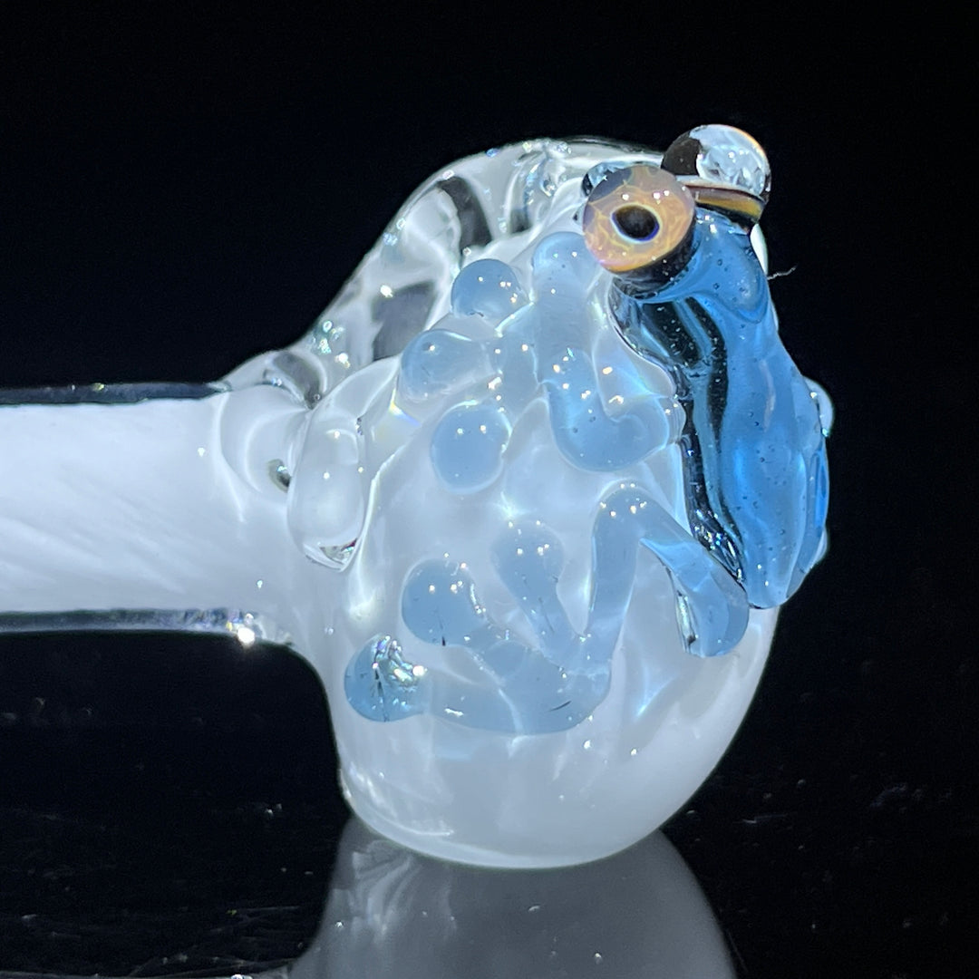 Snowflake Frog Spoon Glass Pipe Beezy Glass