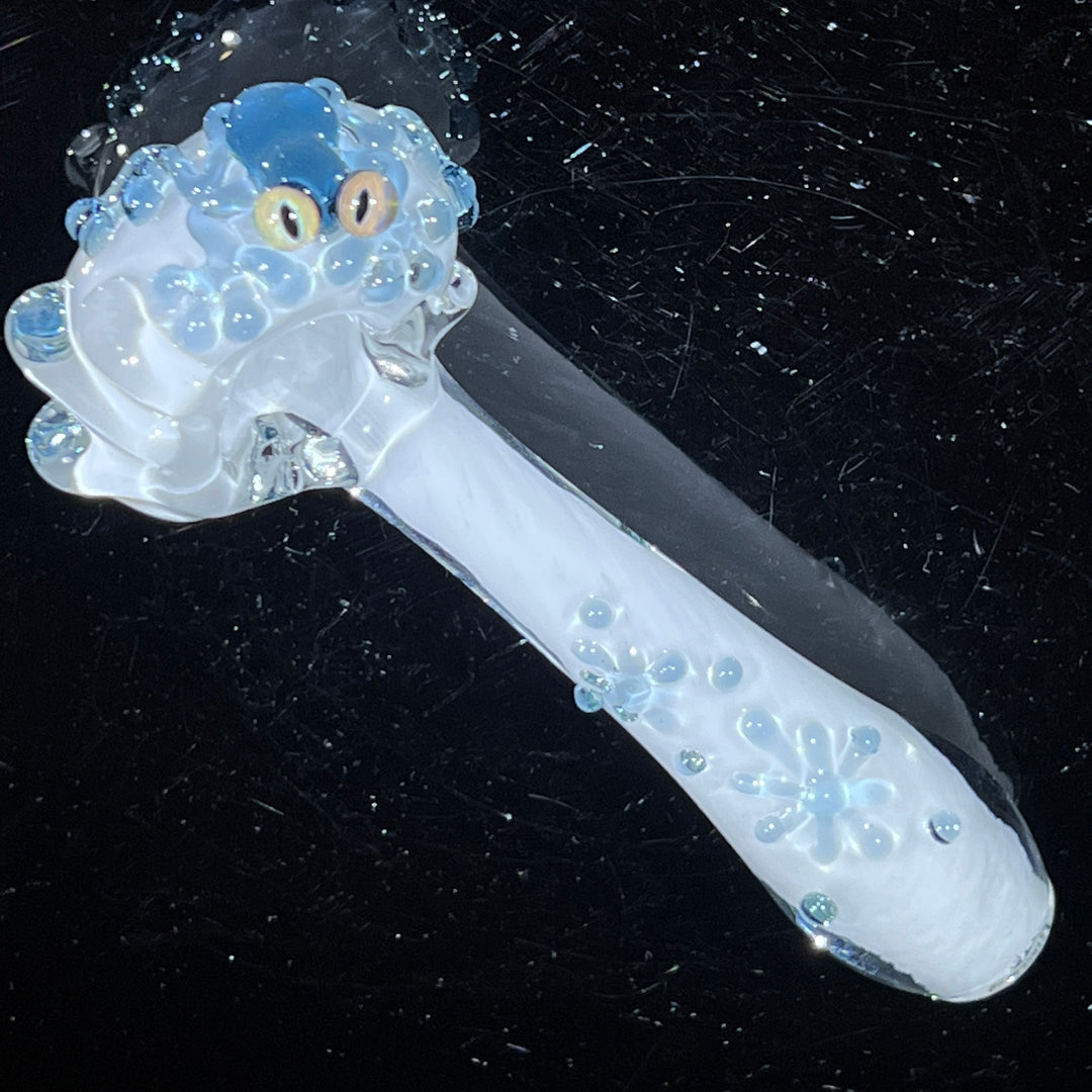 Snowflake Frog Spoon Glass Pipe Beezy Glass