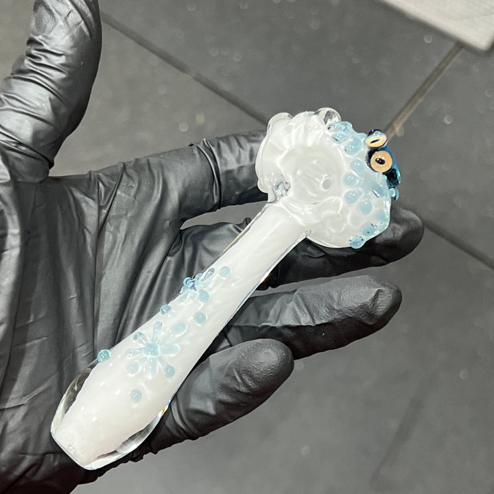 Snowflake Frog Spoon Glass Pipe Beezy Glass