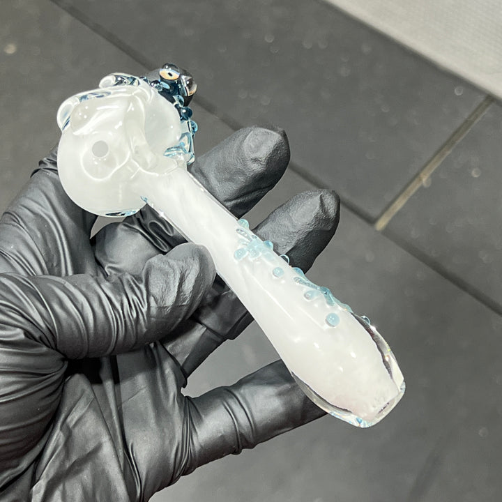 Snowflake Frog Spoon Glass Pipe Beezy Glass