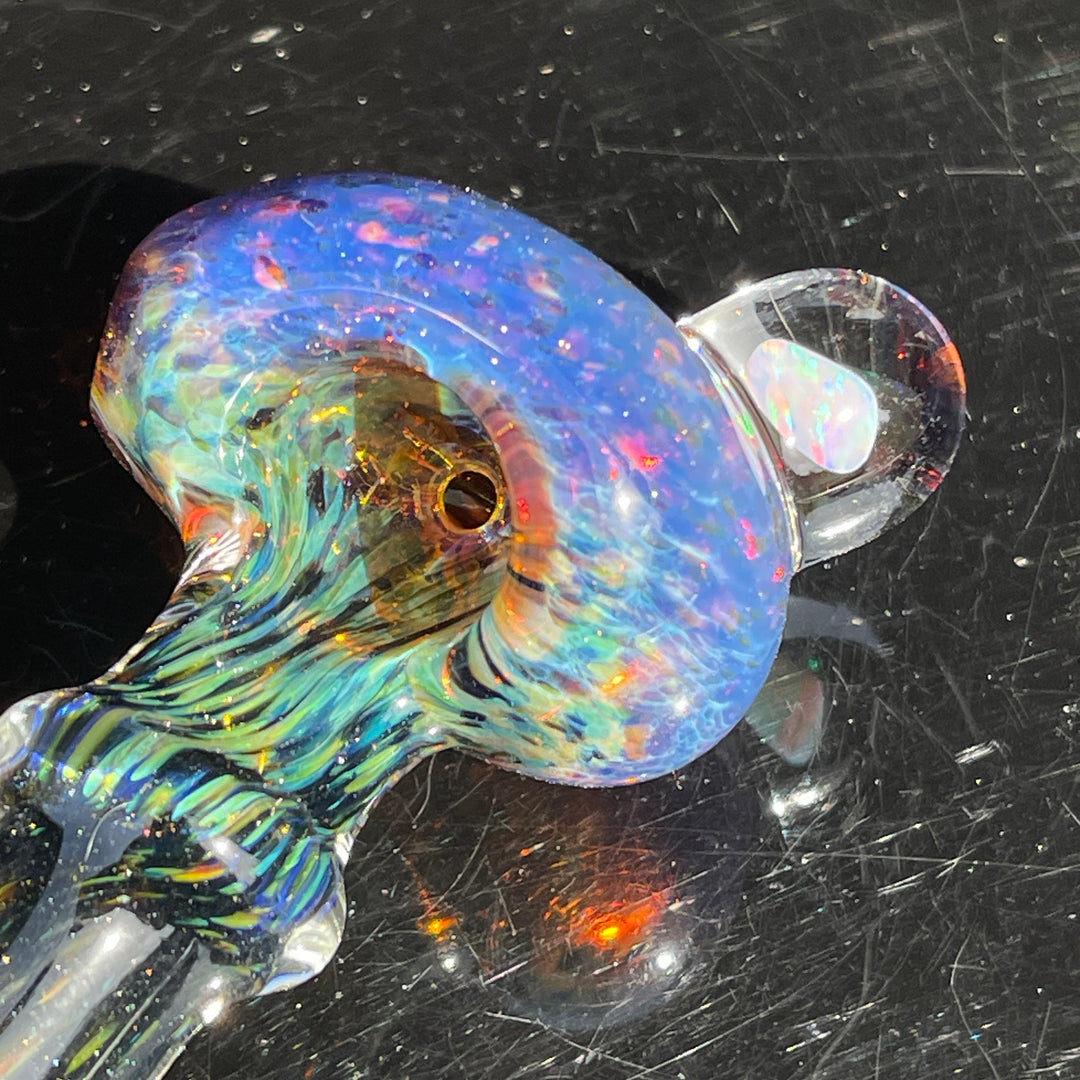 Purple Magic Opal Marble Pipe Glass Pipe Beezy Glass   