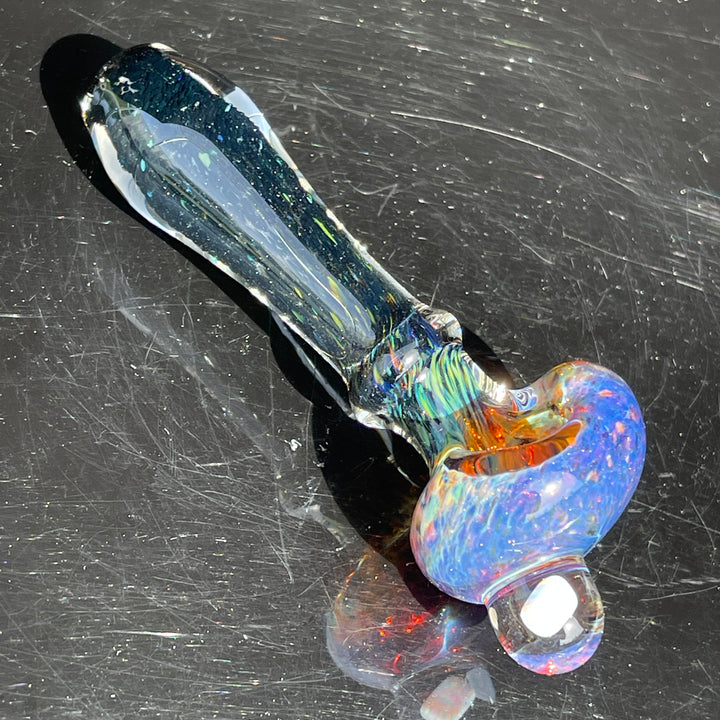 Purple Magic Opal Marble Pipe Glass Pipe Beezy Glass   