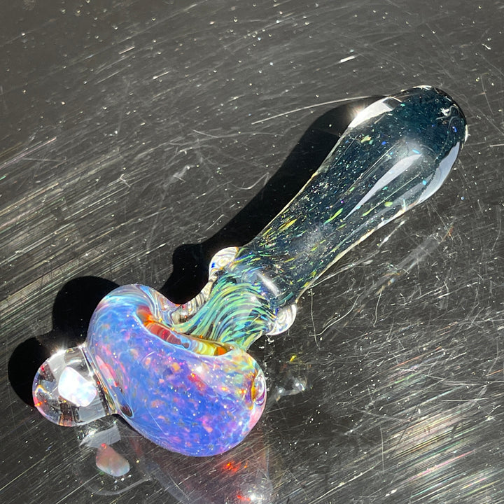 Purple Magic Opal Marble Pipe Glass Pipe Beezy Glass   