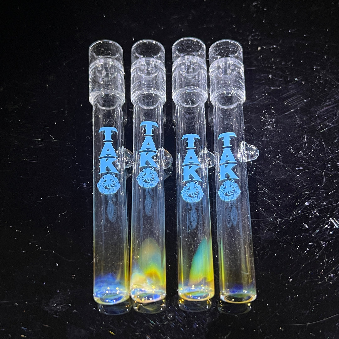 Tako Logo 4 Hole Chillum - Free Shipping Glass Pipe Tako Glass