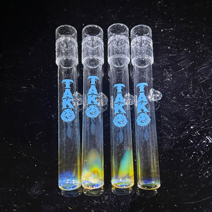 Tako Logo 4 Hole Chillum - Free Shipping Glass Pipe Tako Glass