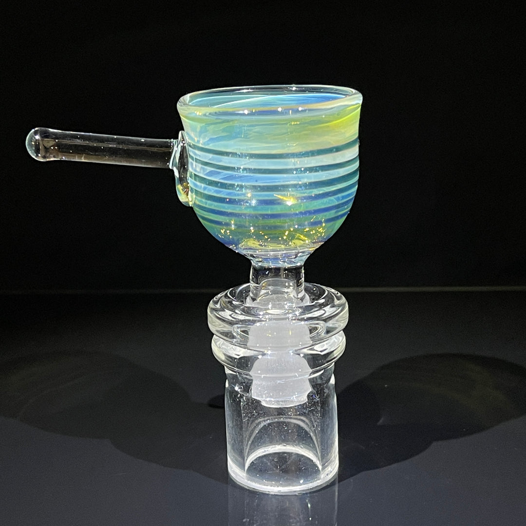 14mm Fumed Unobtanium Rake Party Pull Slide Glass Pipe Mary Jane's Glass