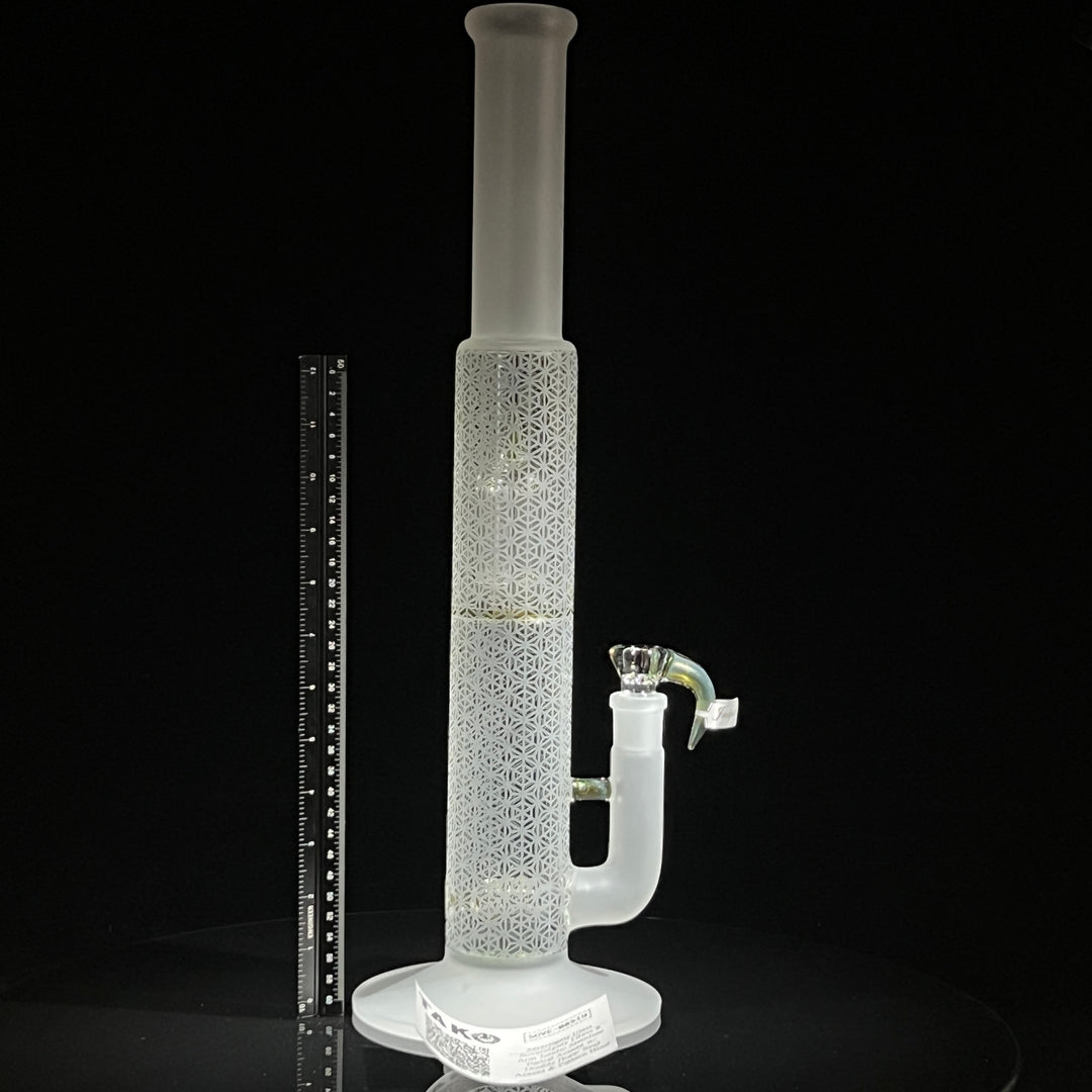 Sovereignty Glass 8 Arm Jumbo Stemline Partial Accent w/ Double Bore/ Seal Accent & Pattern Blast