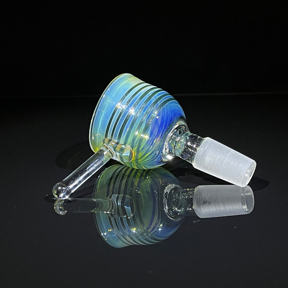 14mm Fumed Unobtanium Rake Party Pull Slide Glass Pipe Mary Jane's Glass