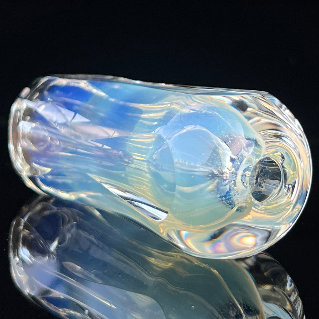 50/50 Faceted Egyptian Glass Chillum Glass Pipe Tako Glass