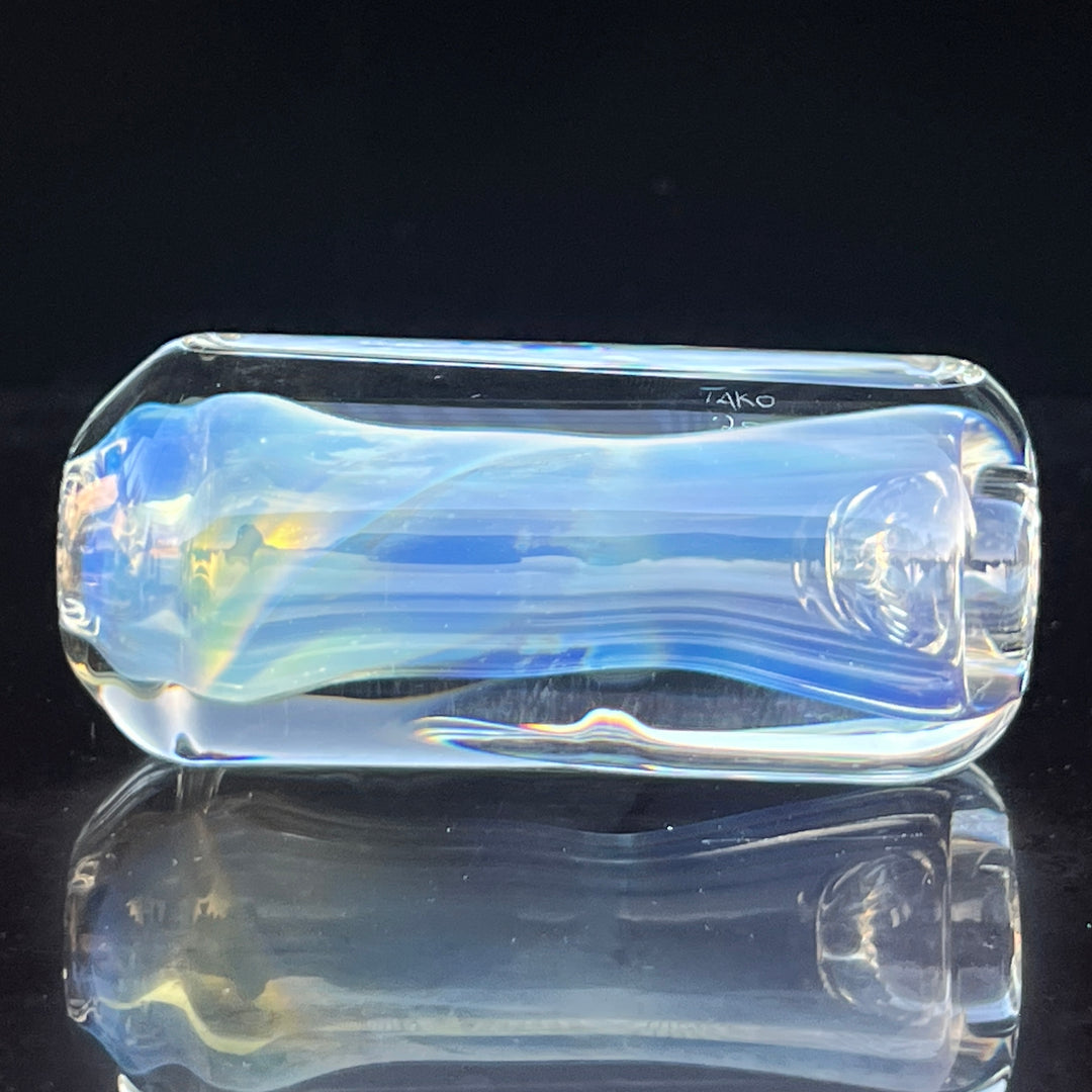 50/50 Faceted Egyptian Glass Chillum Glass Pipe Tako Glass