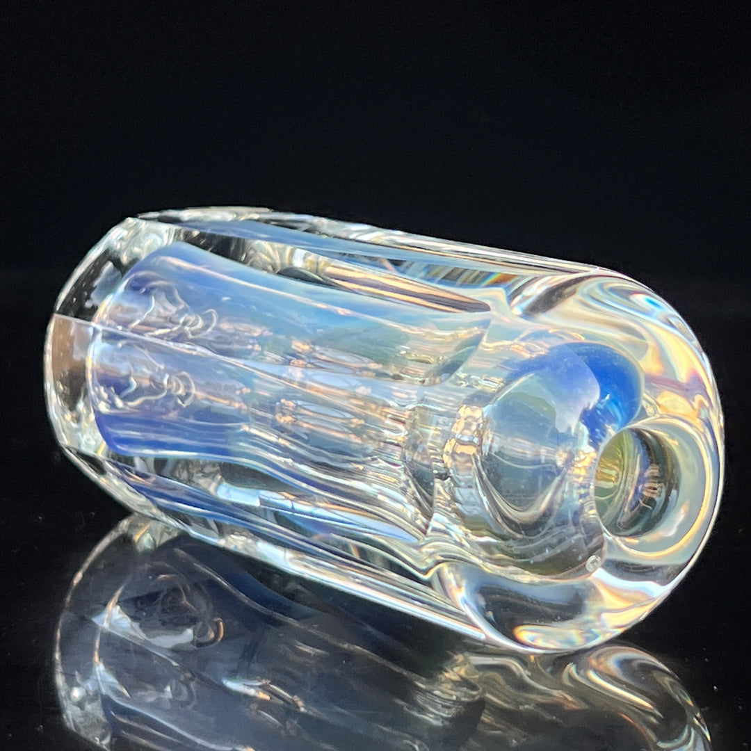 50/50 Faceted Egyptian Glass Chillum Glass Pipe Tako Glass