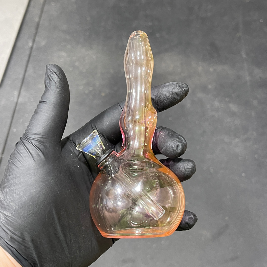 5" Gold Fumed Mini Bong Glass Pipe Mary Jane's Glass