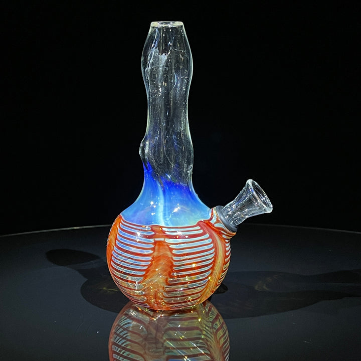 5" Fumed Color Rake Mini Bong Glass Pipe Mary Jane's Glass