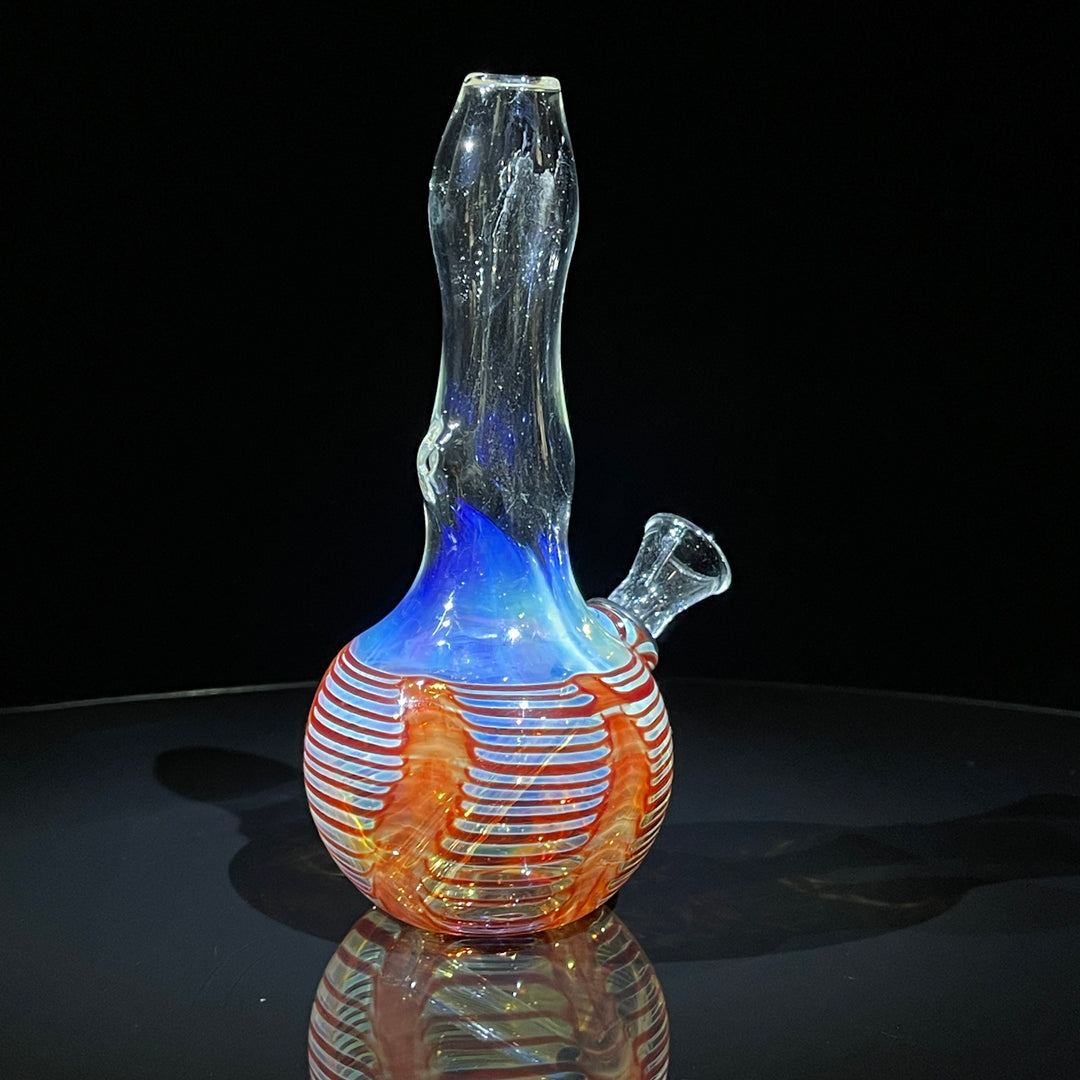 5" Fumed Color Rake Mini Bong Glass Pipe Mary Jane's Glass