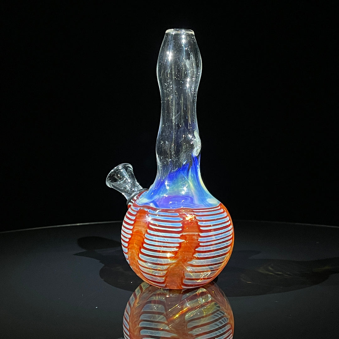 5" Fumed Color Rake Mini Bong Glass Pipe Mary Jane's Glass