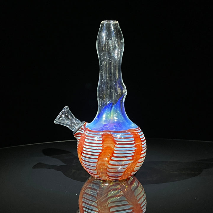 5" Fumed Color Rake Mini Bong Glass Pipe Mary Jane's Glass