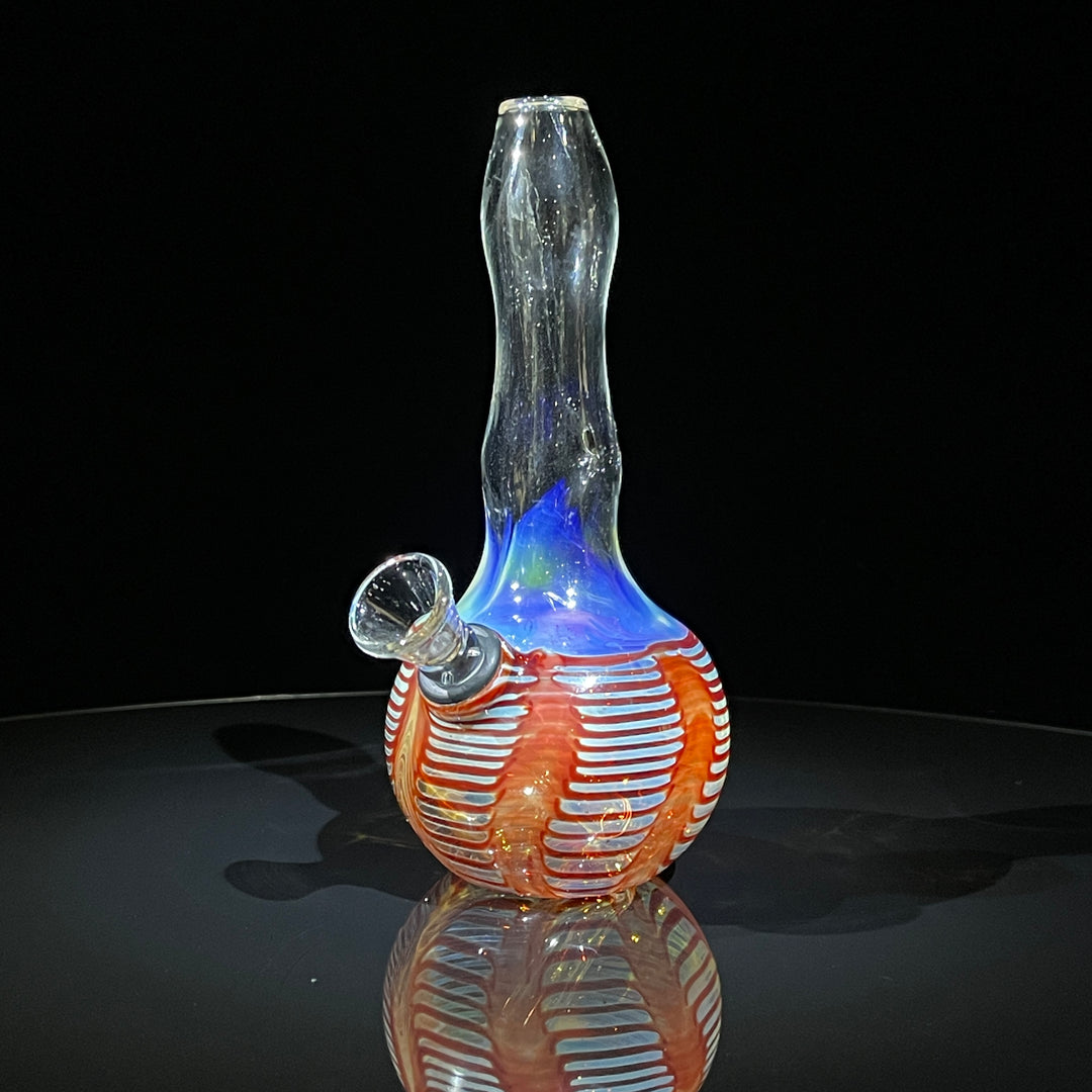 5" Fumed Color Rake Mini Bong Glass Pipe Mary Jane's Glass