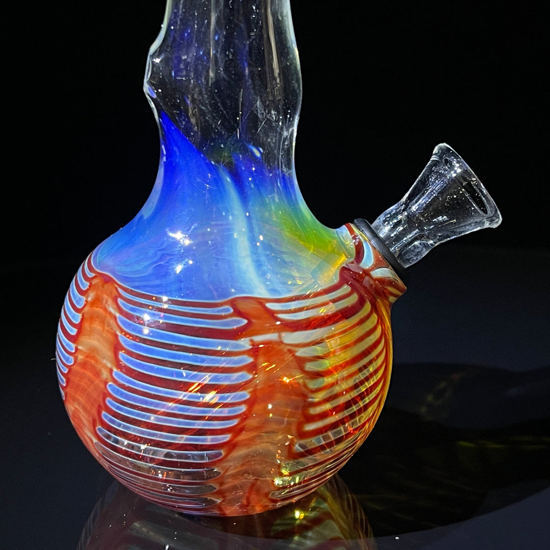 5" Fumed Color Rake Mini Bong Glass Pipe Mary Jane's Glass