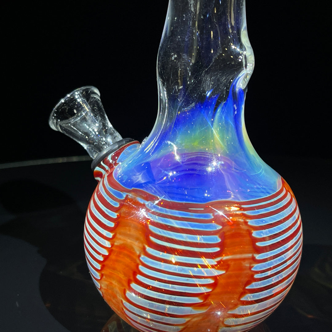 5" Fumed Color Rake Mini Bong Glass Pipe Mary Jane's Glass