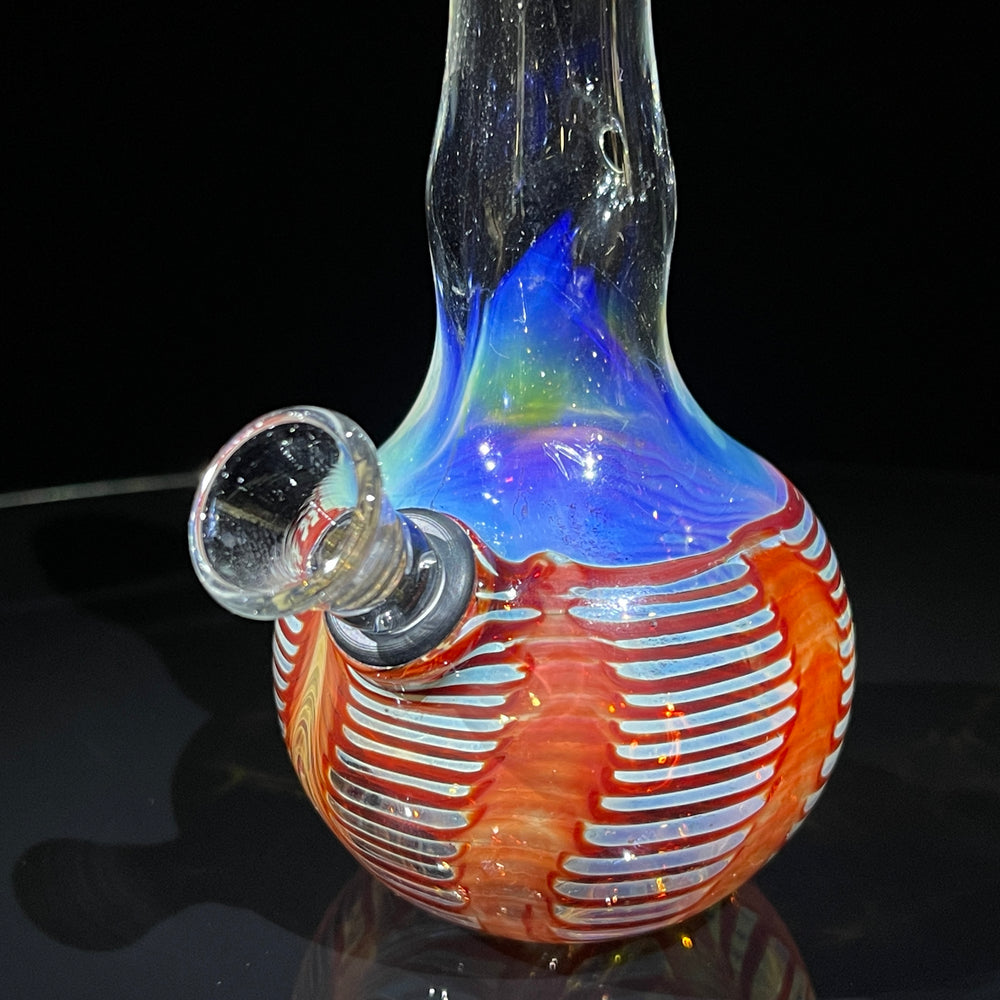 5" Fumed Color Rake Mini Bong Glass Pipe Mary Jane's Glass