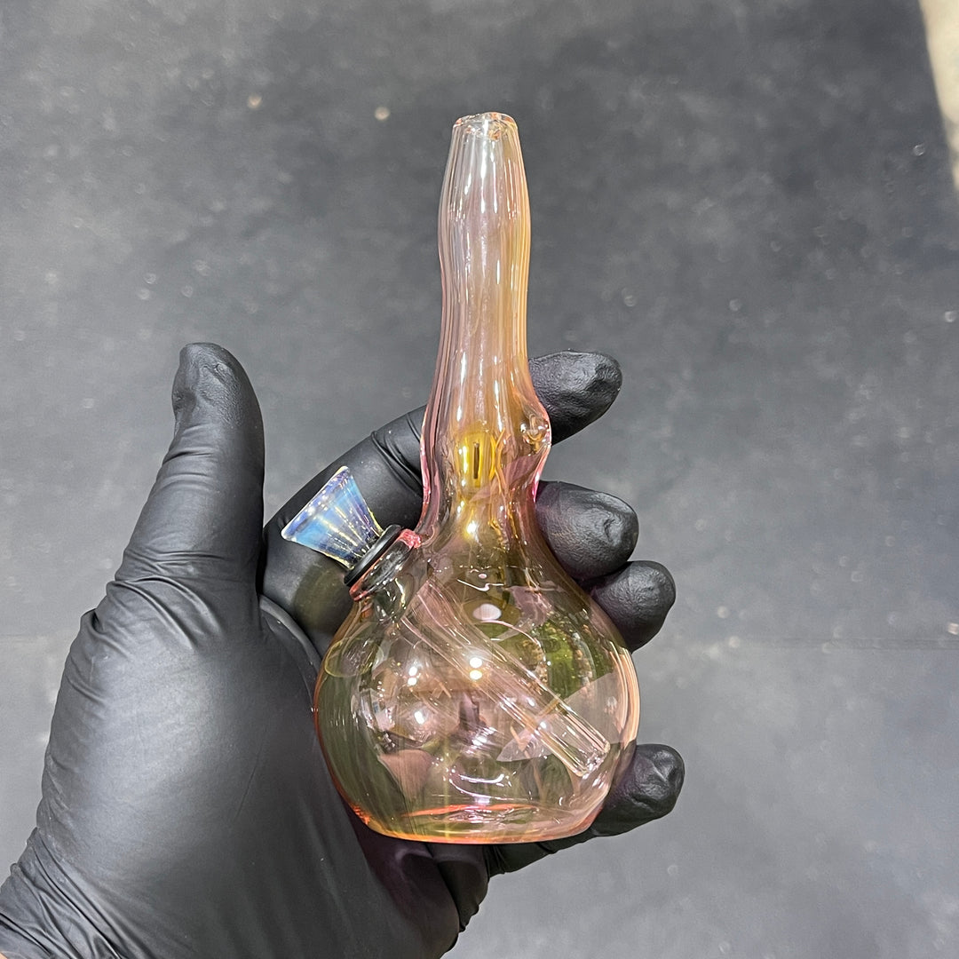 5" Gold Fumed Mini Bong Glass Pipe Mary Jane's Glass