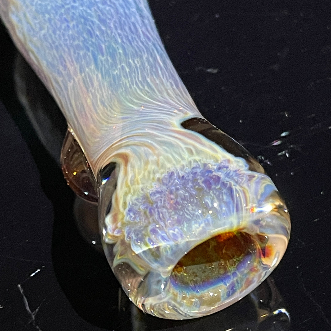 Purple Nebula Chillum Glass Pipe Tako Glass   