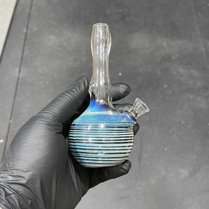 5" Fumed Color Rake Mini Bong Glass Pipe Mary Jane's Glass