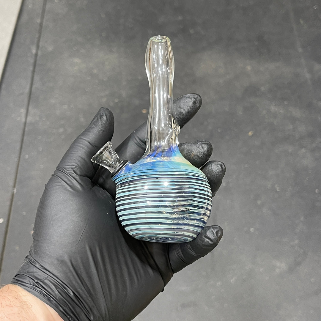 5" Fumed Color Rake Mini Bong Glass Pipe Mary Jane's Glass