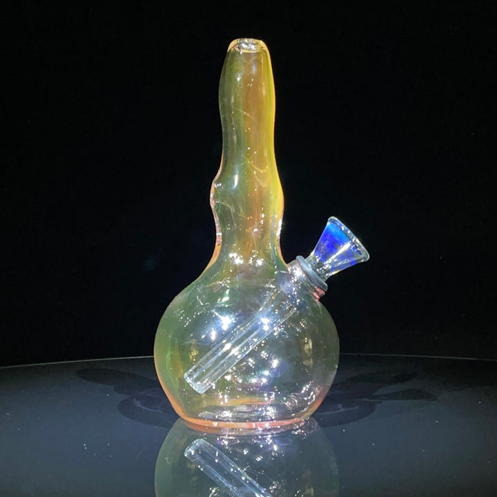 5" Gold Fumed Mini Bong Glass Pipe Mary Jane's Glass