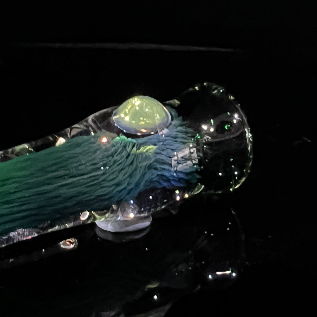 Thick Exp Green Chillum Glass Pipe Chuck Glass   