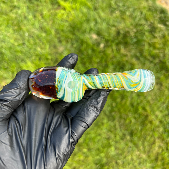 Jupiter Alien Brain Honeycomb Glass Pipe Plug a Nug   